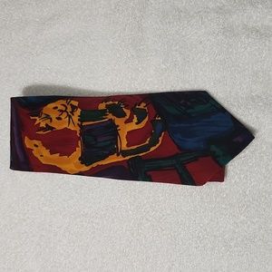 NEW.  MEN'S SAVE THE CHILDREN'S CAT, STARS & MOON TIE.  100% SILK
